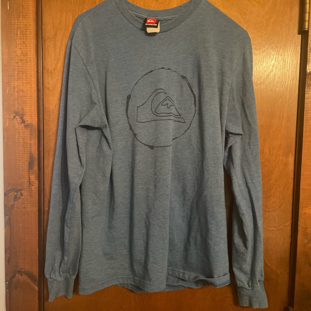 Quiksilver Men’s Ocean Blue Long Sleeve Tee